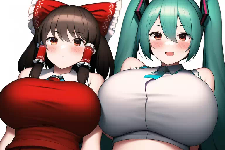 初音ミクと博麗霊夢
