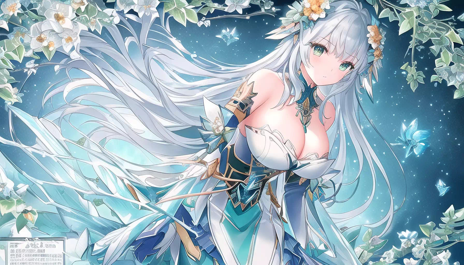 少女与科技与花1