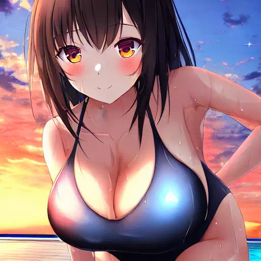 スク水 黒髪の美少女121
