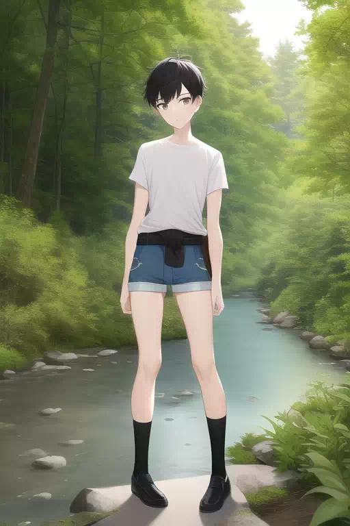 【AI】空前の男子半ズボンブームの世界線14～森林特集～