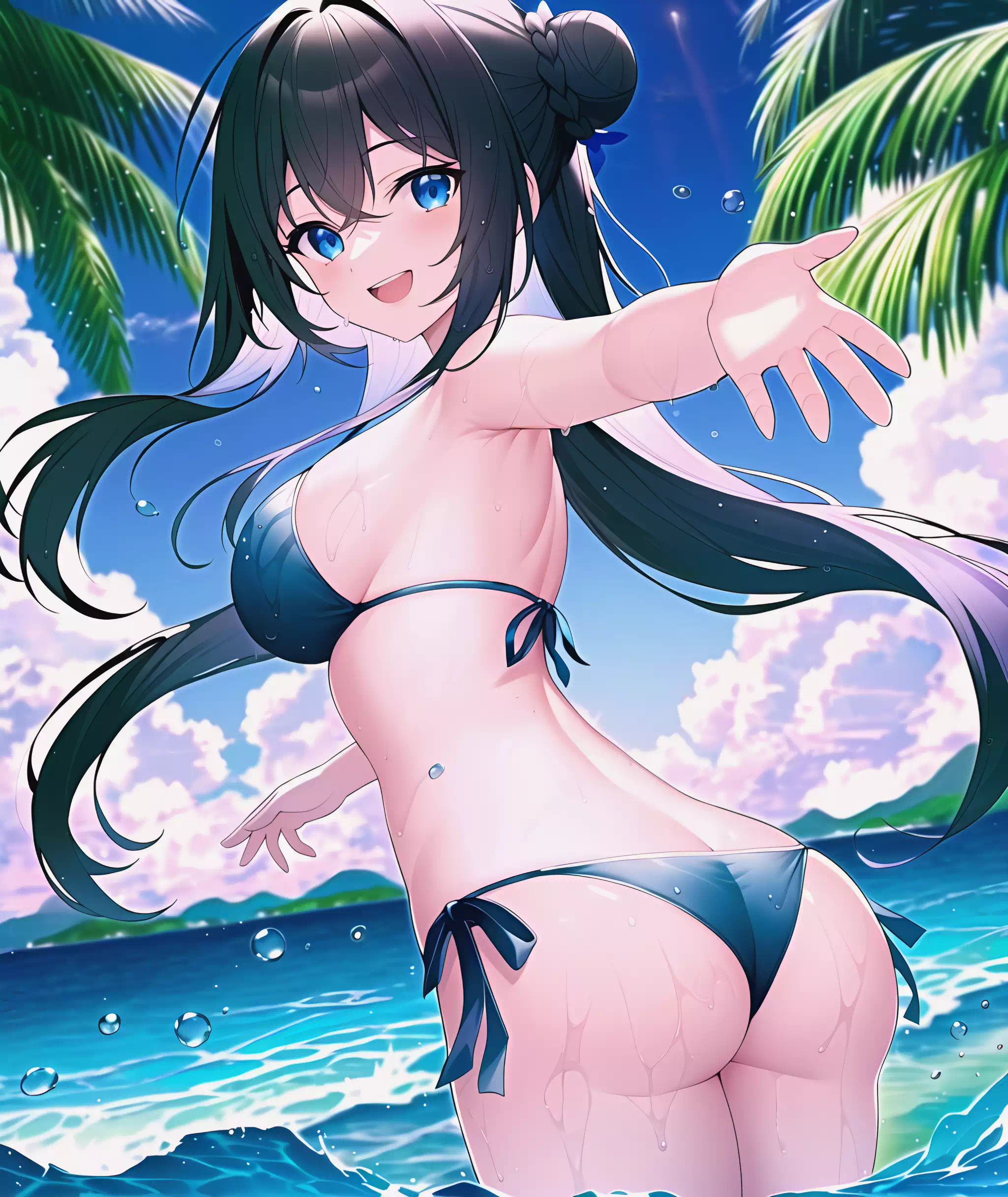 黒髪水着ちゃん