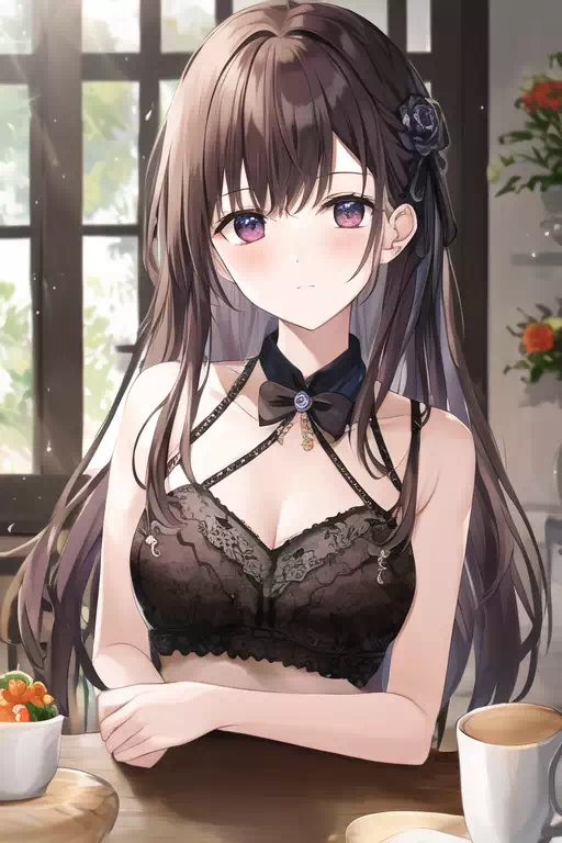 カフェの少女