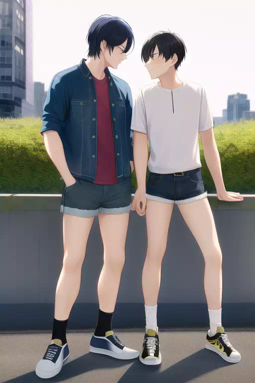 【AI】空前の男子半ズボンブームの世界線15～カップル特集～