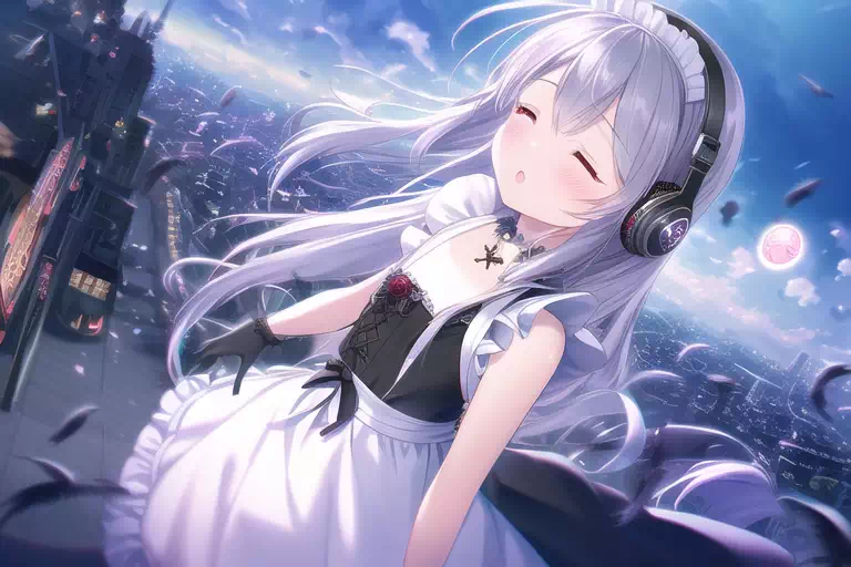 NovelAIヘッドホンメイド