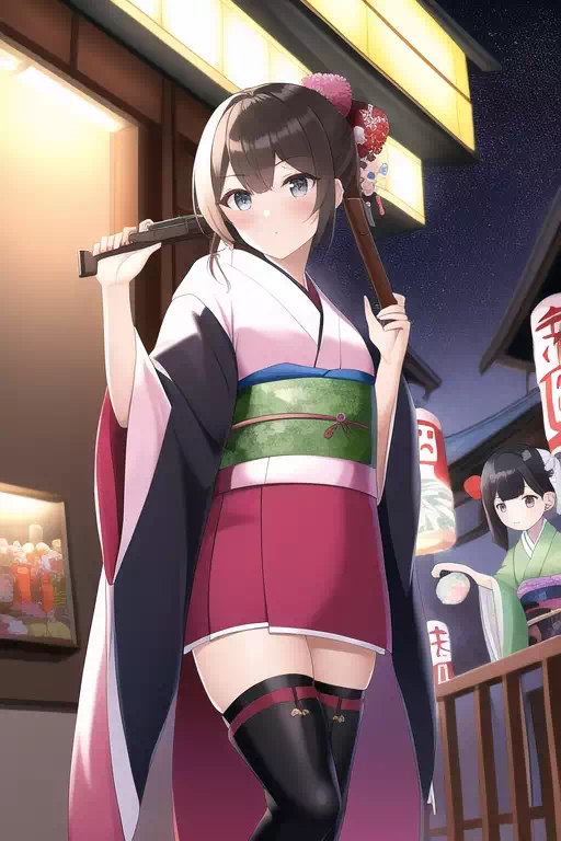 AI、日本の祭り夜市