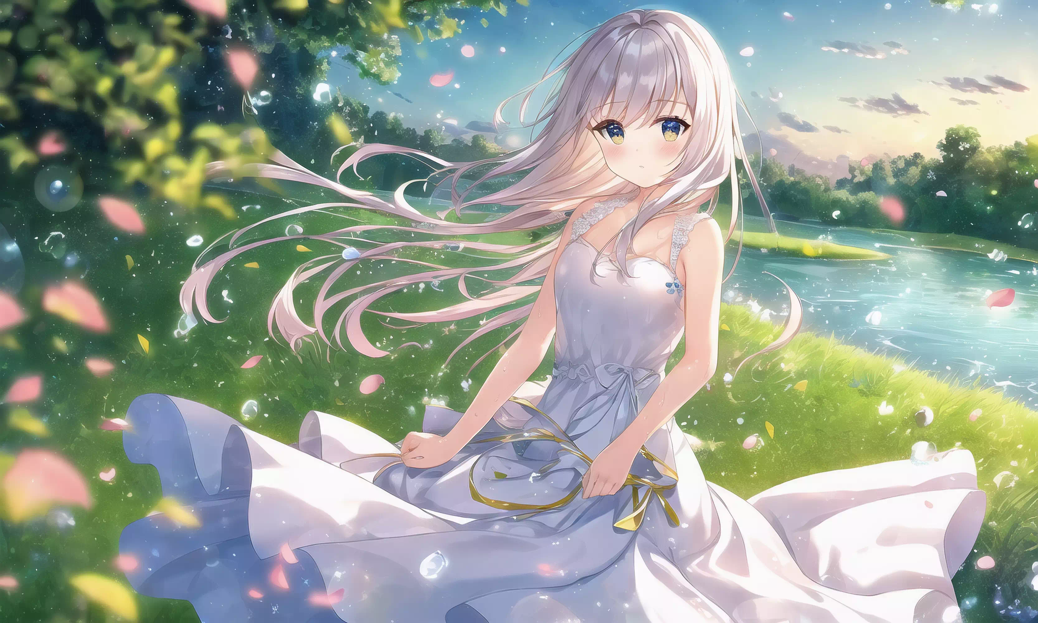 AI画作23 水?少女／Waterfront Girl