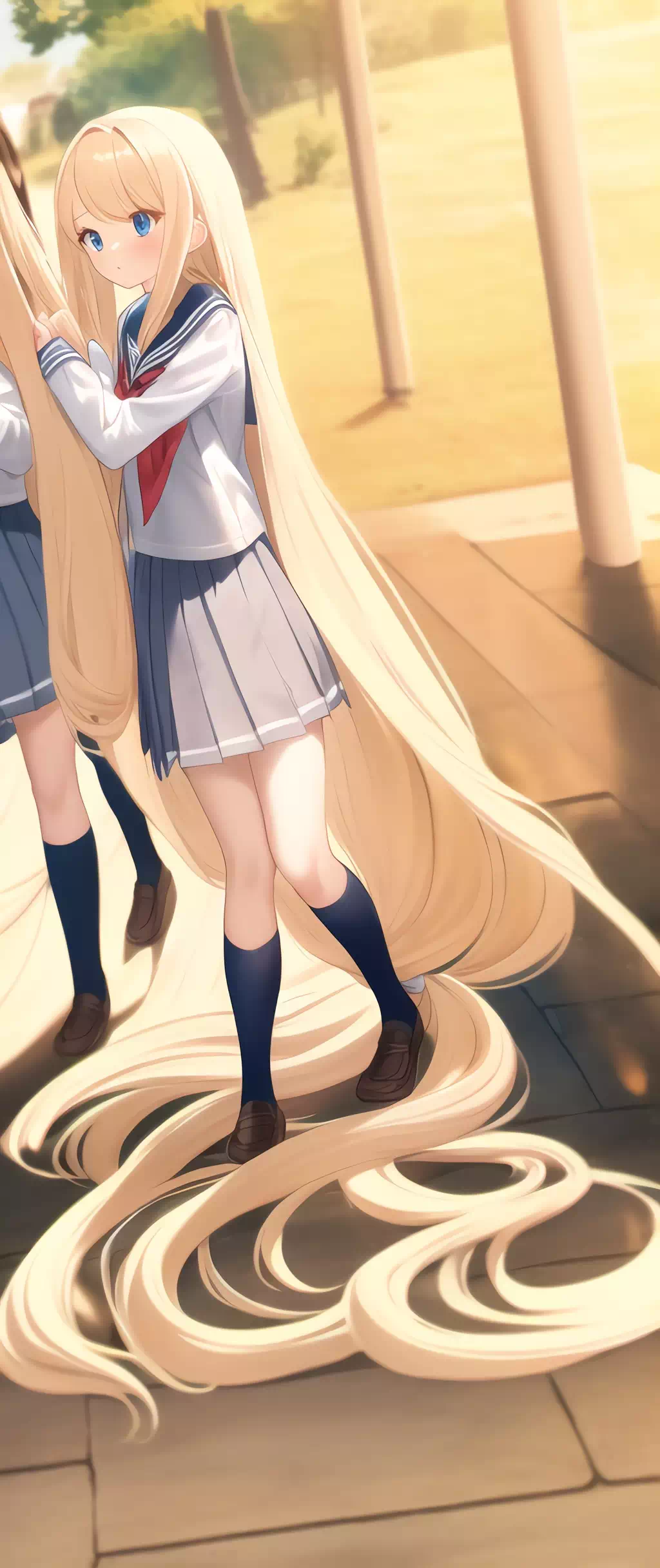 23.blonde long hair