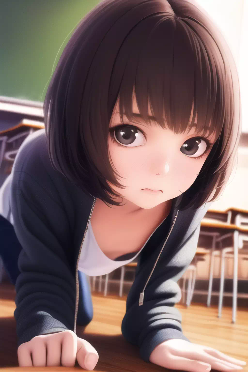 教室の少女