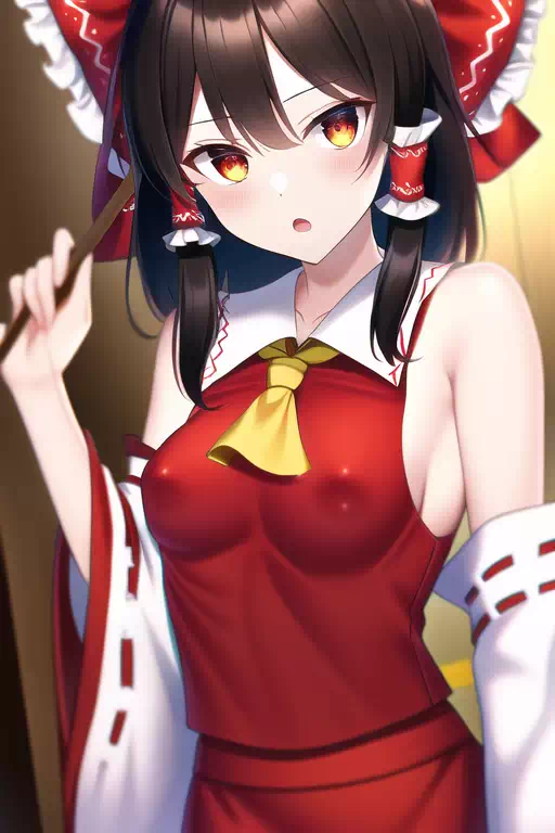 ノーブラ霊夢