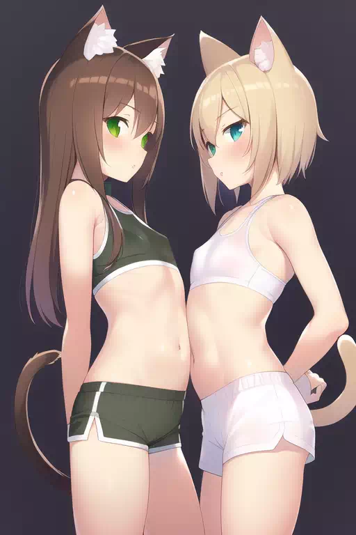 Cat Teen before sport