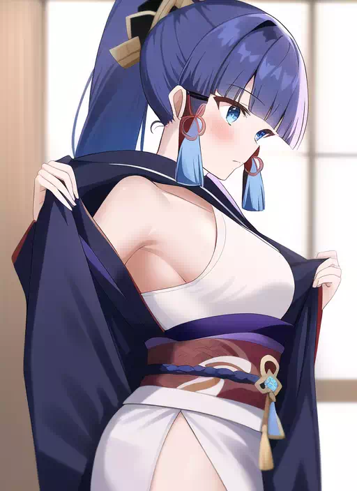 着替え中の神里綾香