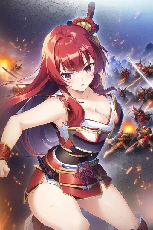 【AI】和風ビキニアーマーさん　その6