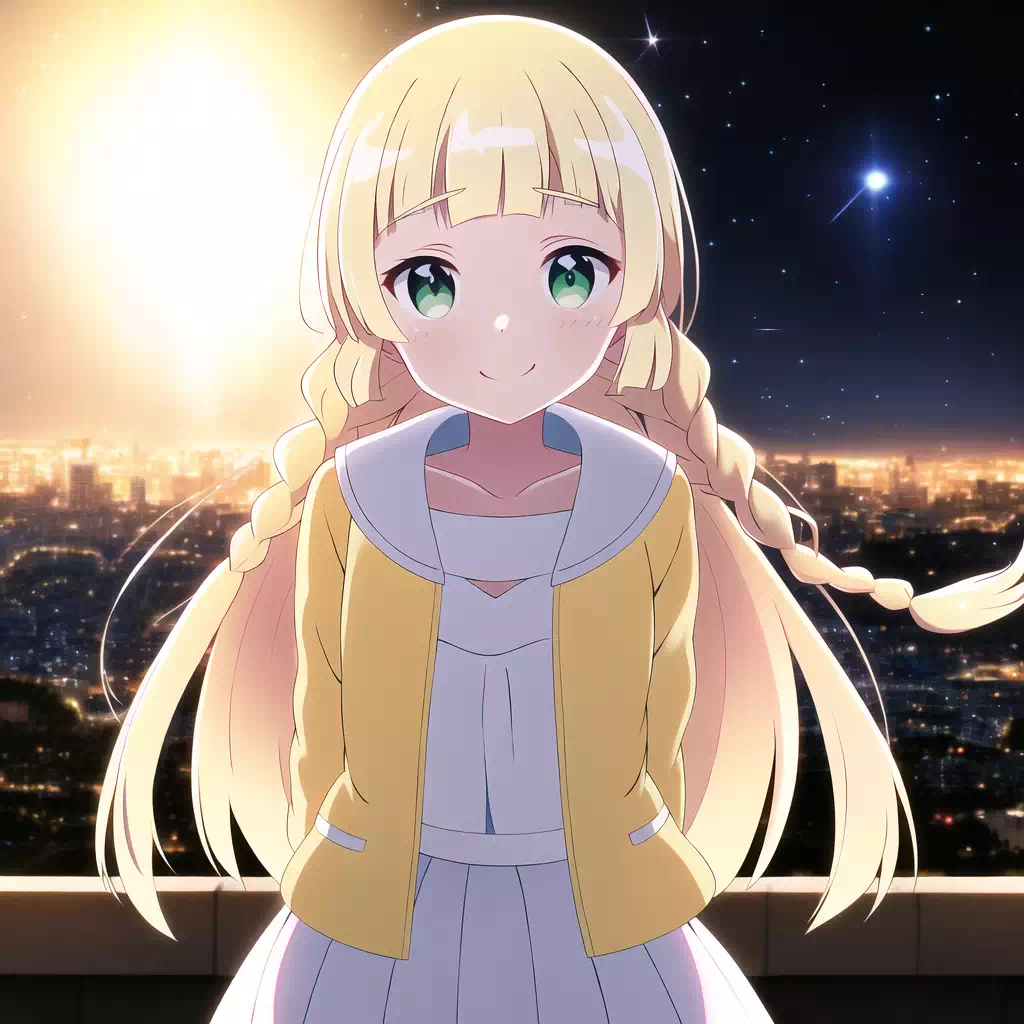 The sun in the night