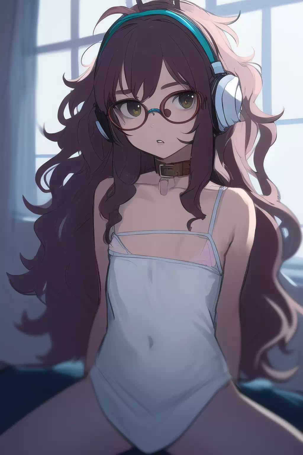 Glasses and heaphone