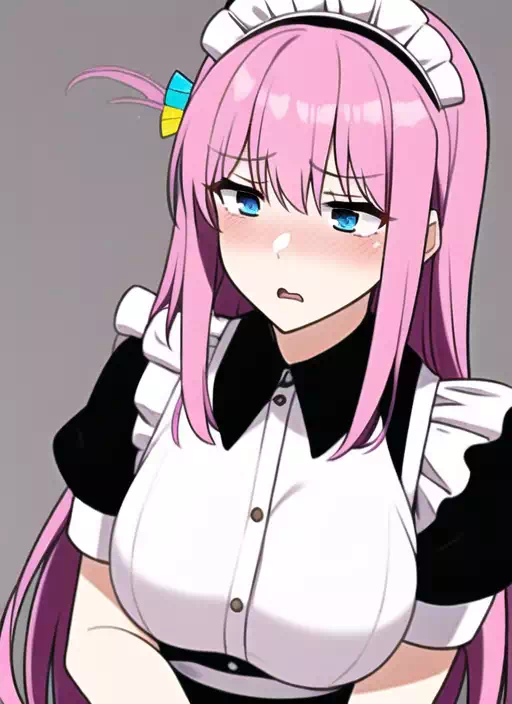 後藤ひとりちゃんメイド服着せてみる