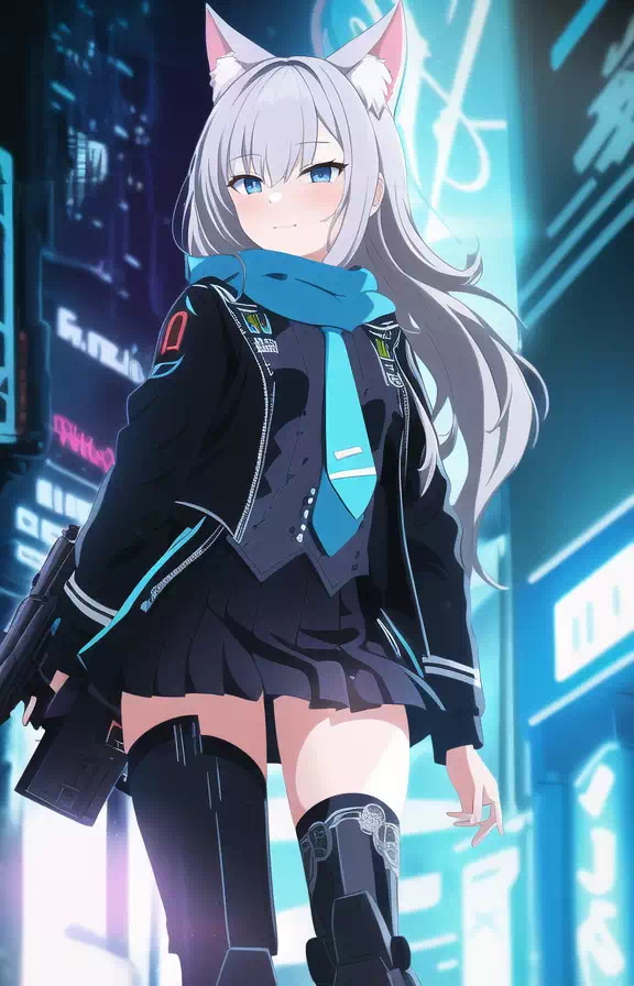 neon street lanes (ft. shiroko)