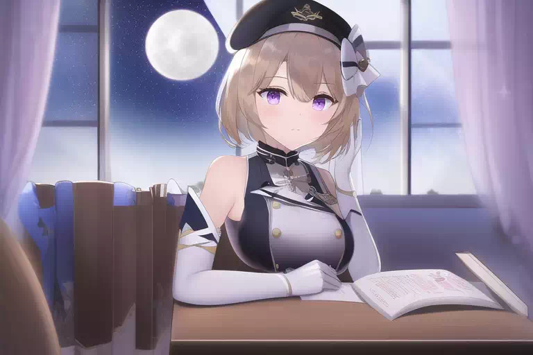 Z23 studying late at night