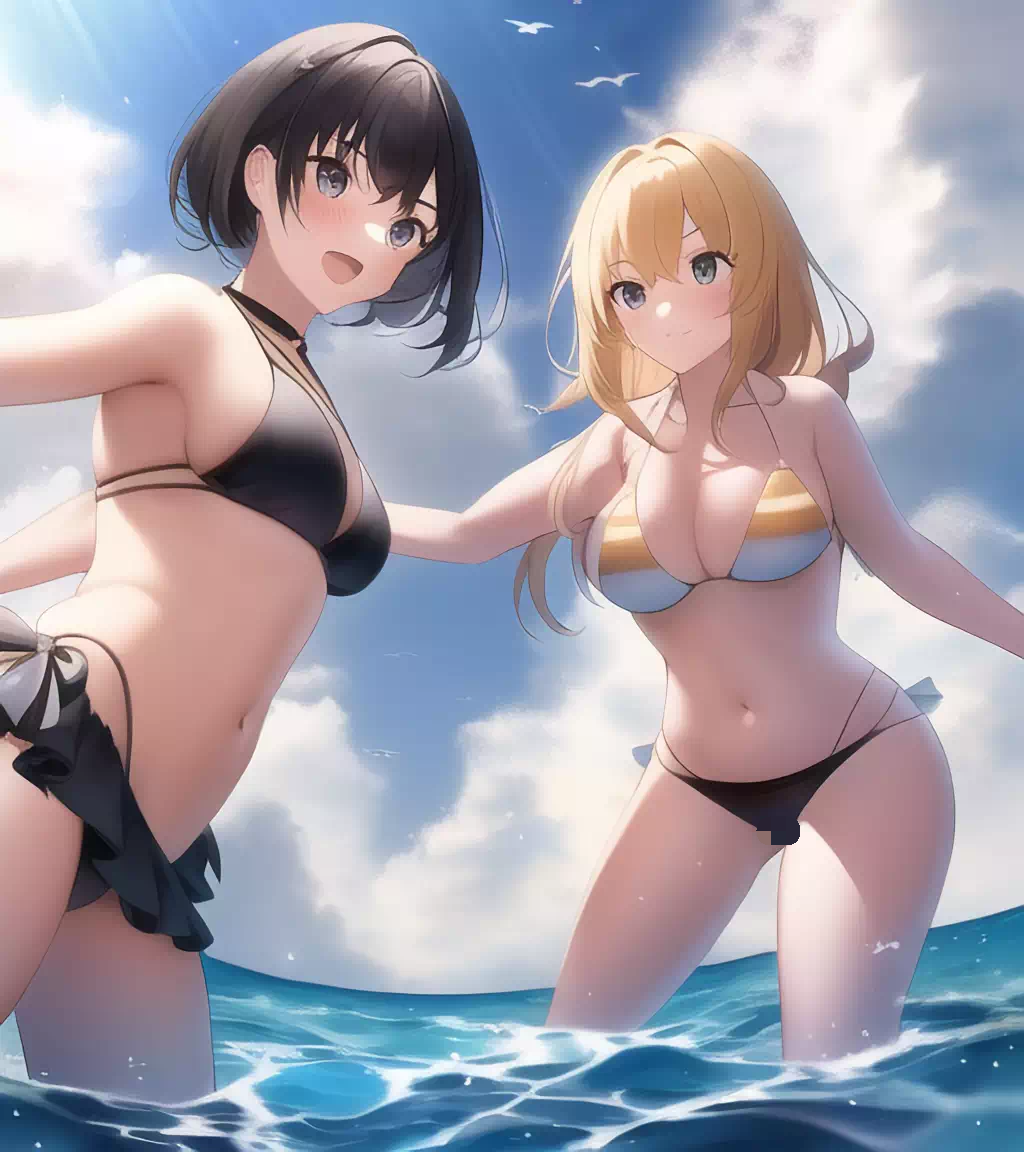水着の女の子たち