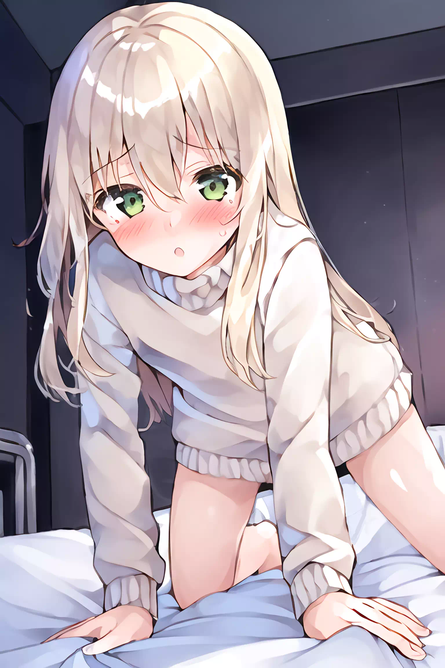 タートルネックセーターのミルキーちゃん