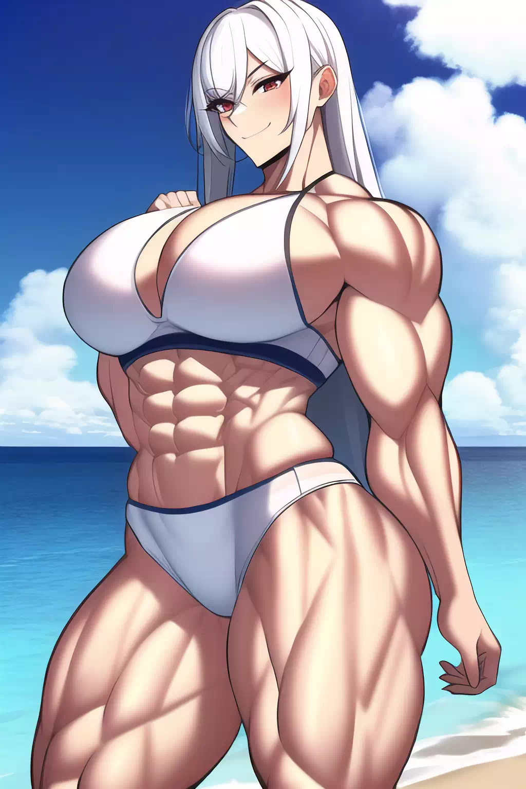AI art – muscle beach 1
