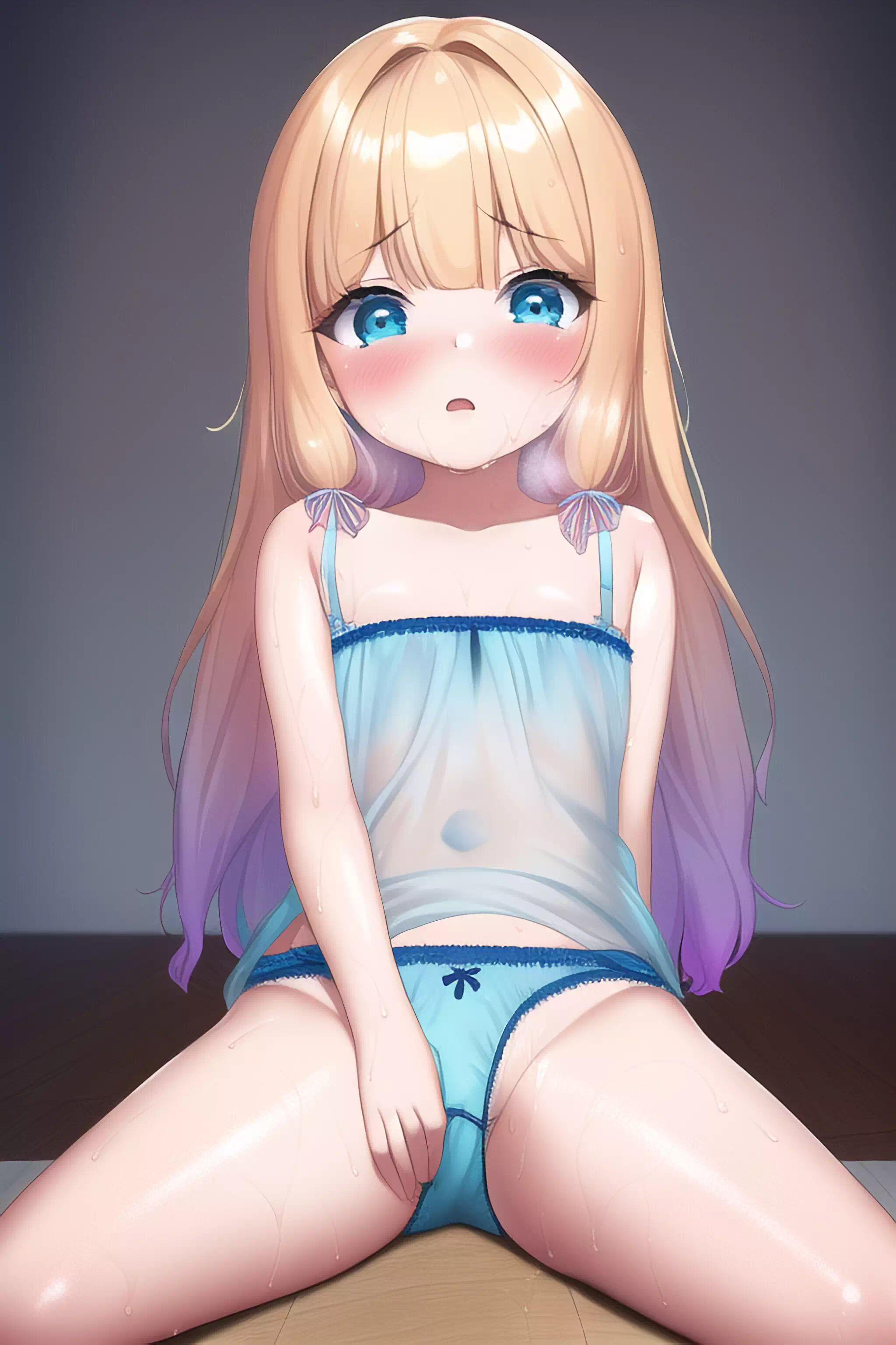 透け透けな下着を着た女の子