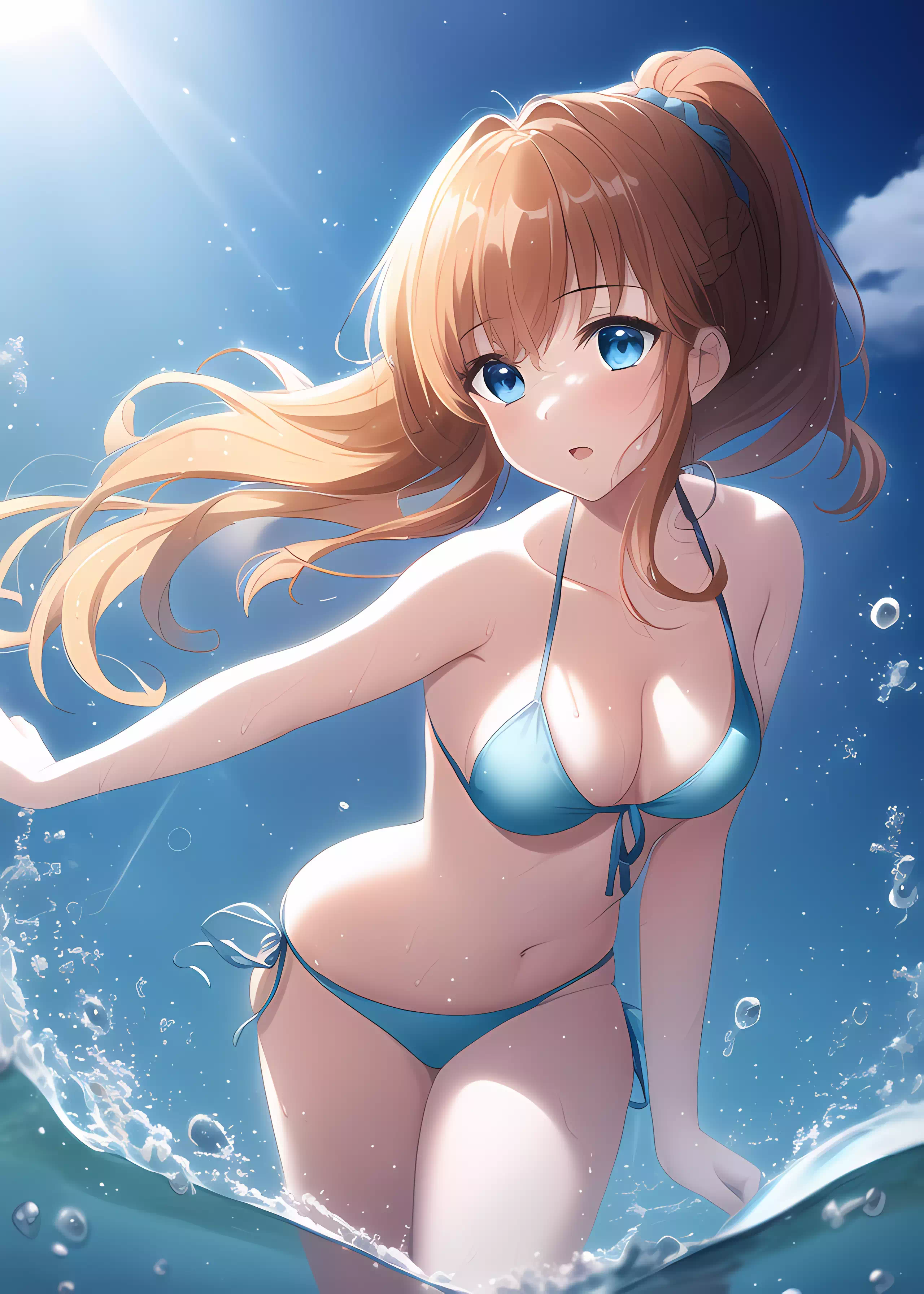 海?，女孩