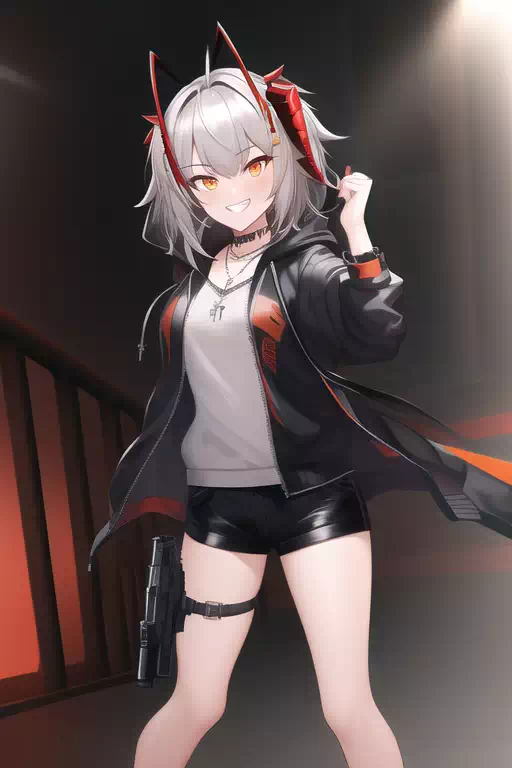 W with guns by NovelAI