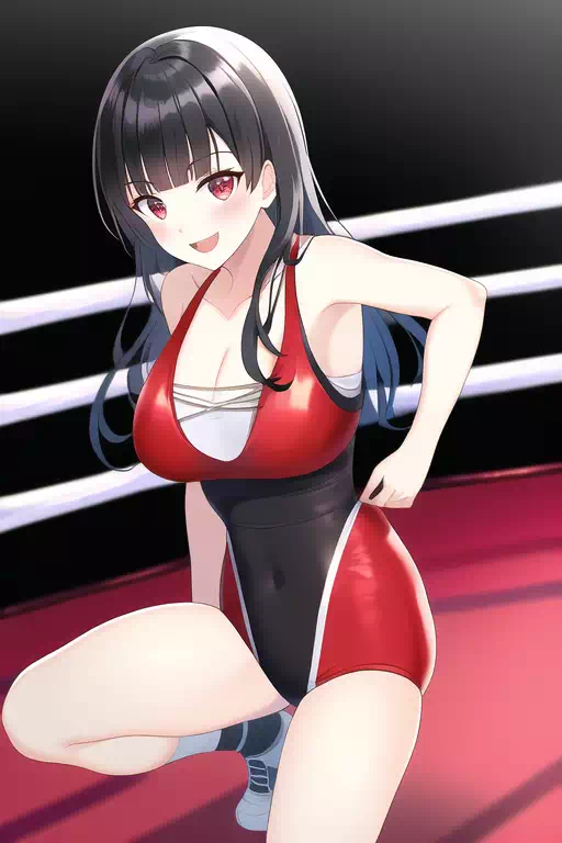 黒髪レスラー