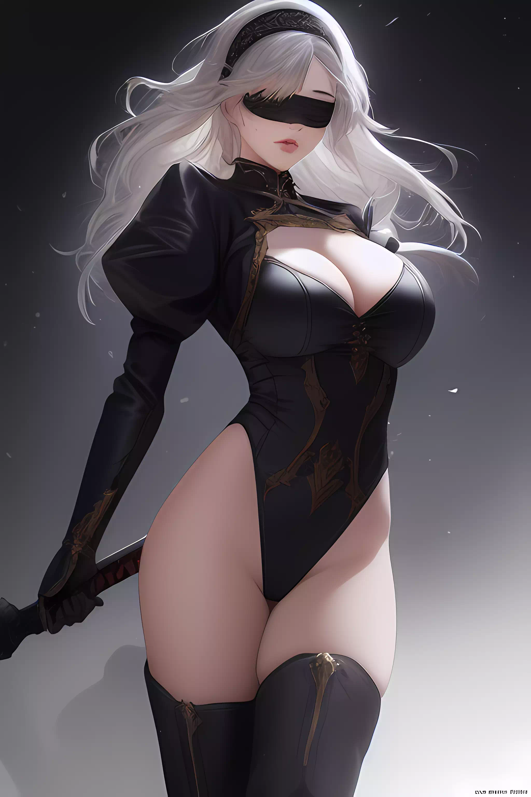 Long hair 2B