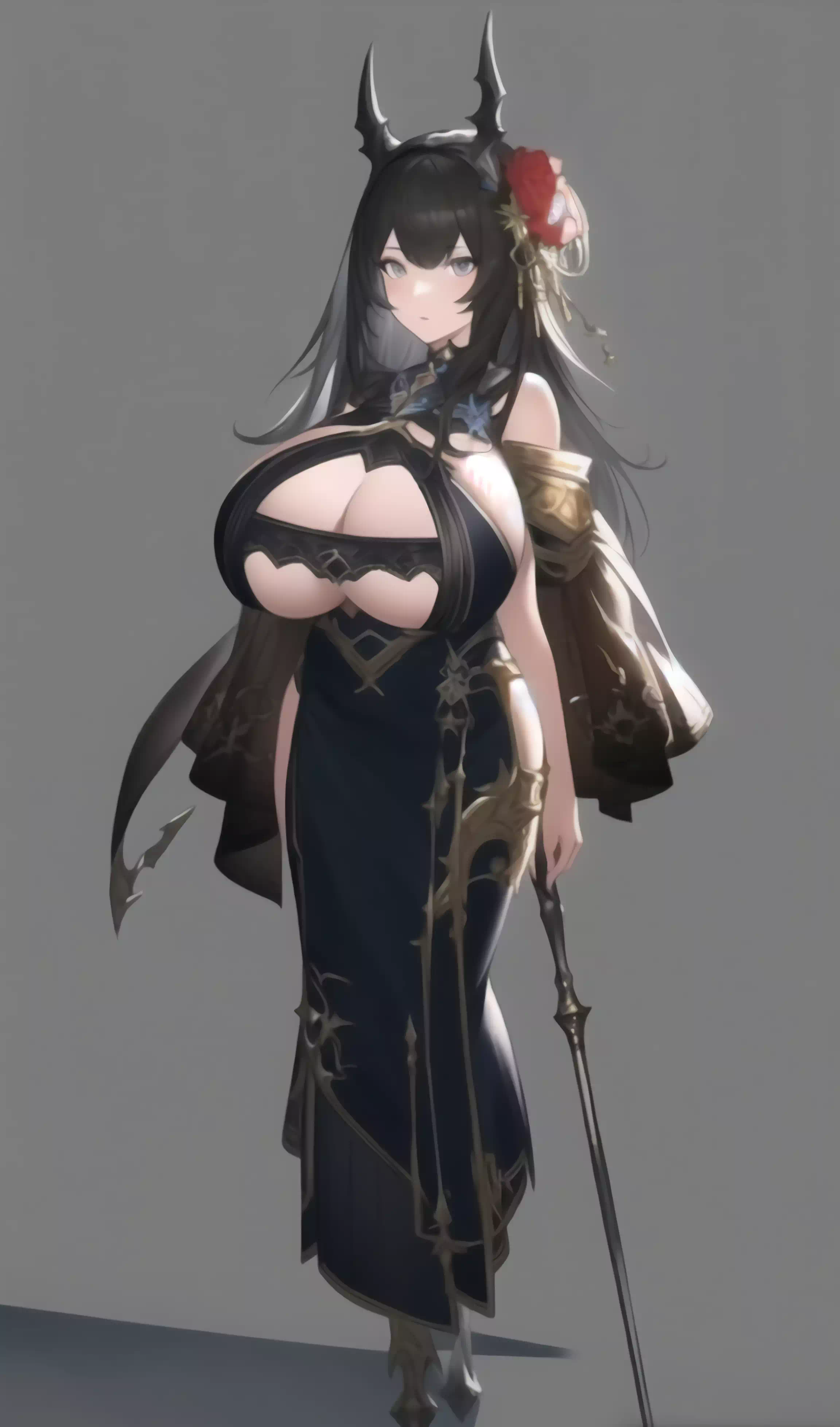 爆乳魔族の魔法使い
