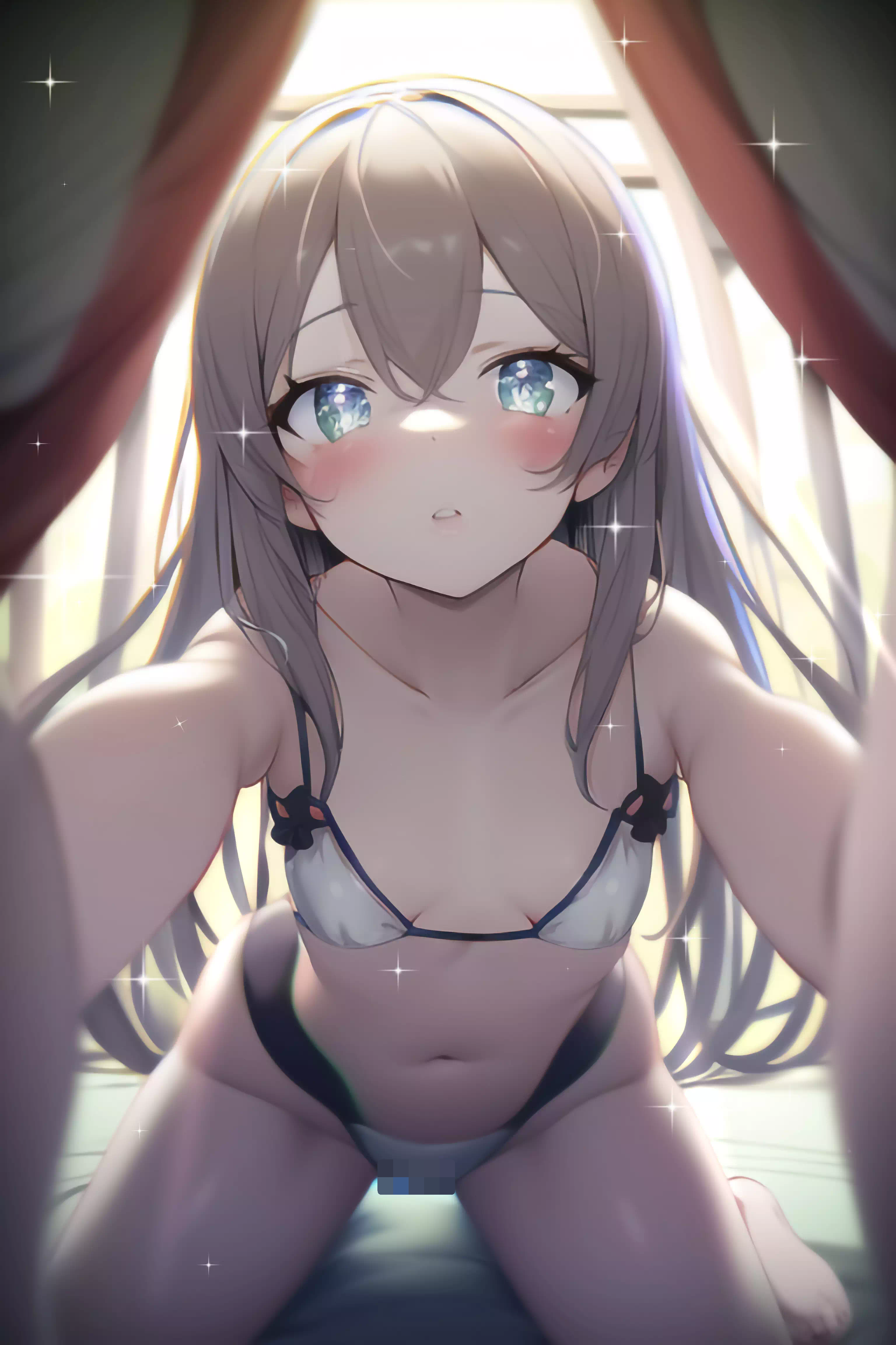 AI手伸ばし少女