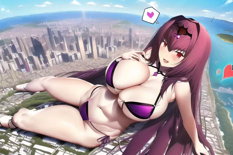 NovelAIに巨大娘を描い(25)