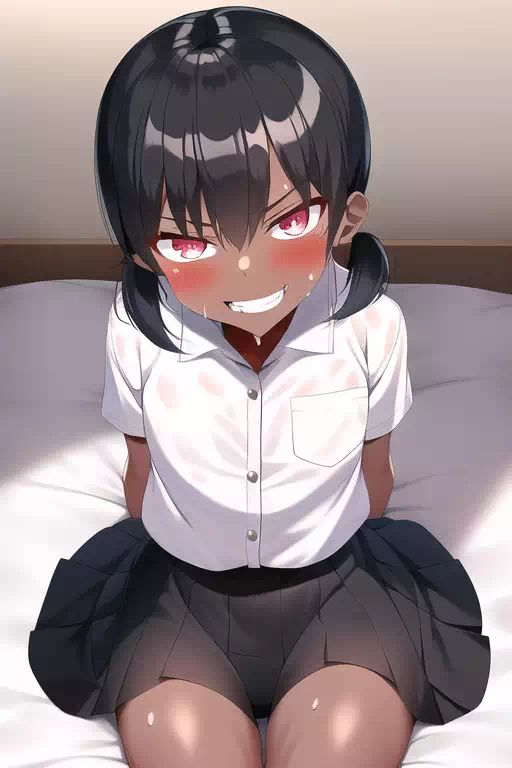 いたずらっぽく笑うメスガキ