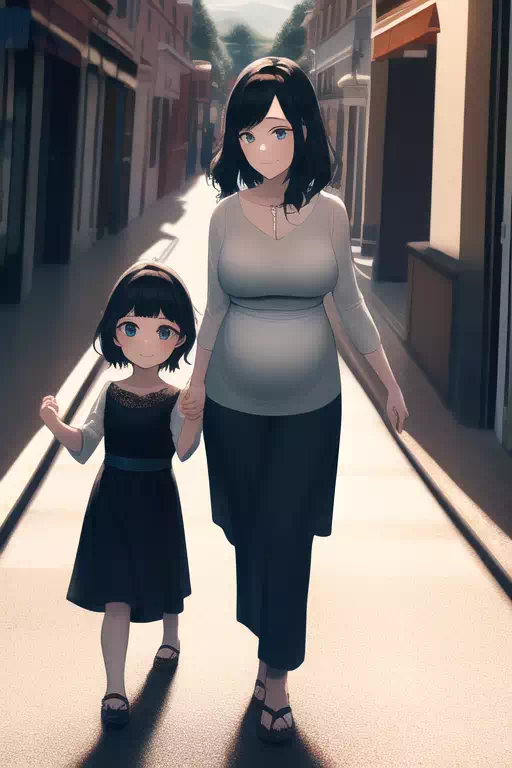 【NovelAI】Mother & daughter (3)