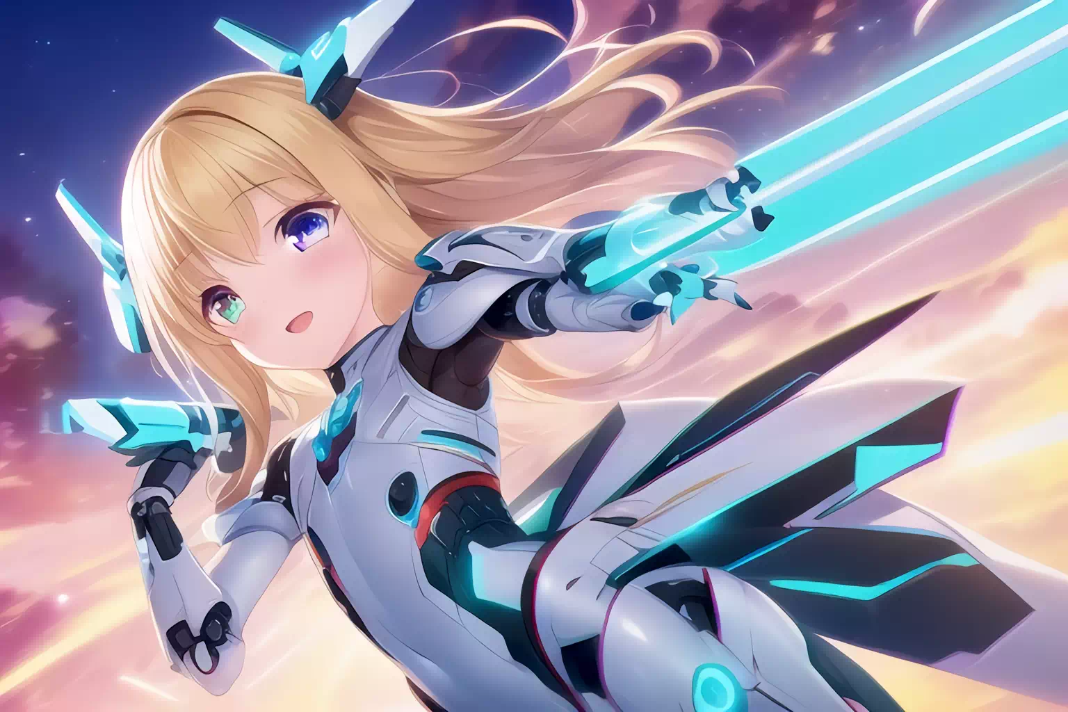 NovelAI金髪メカ娘