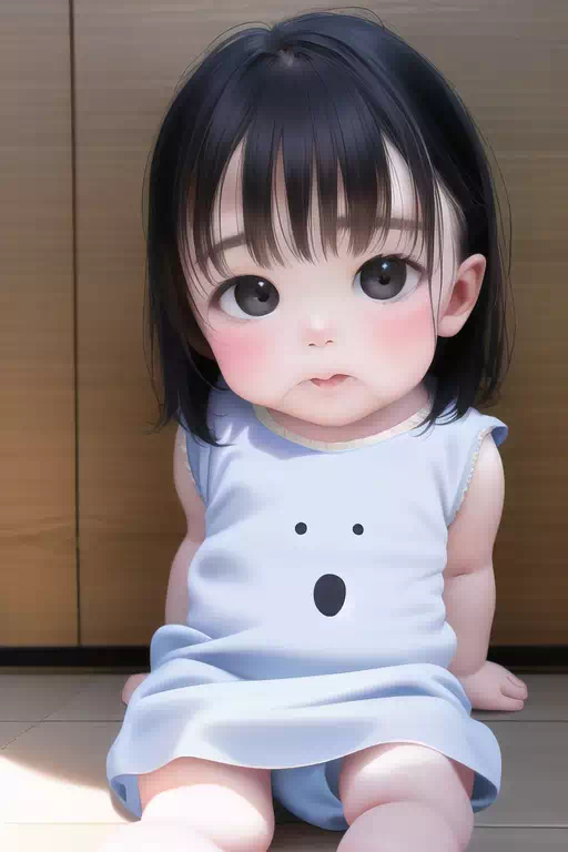 リアルな赤ちゃんイラスト