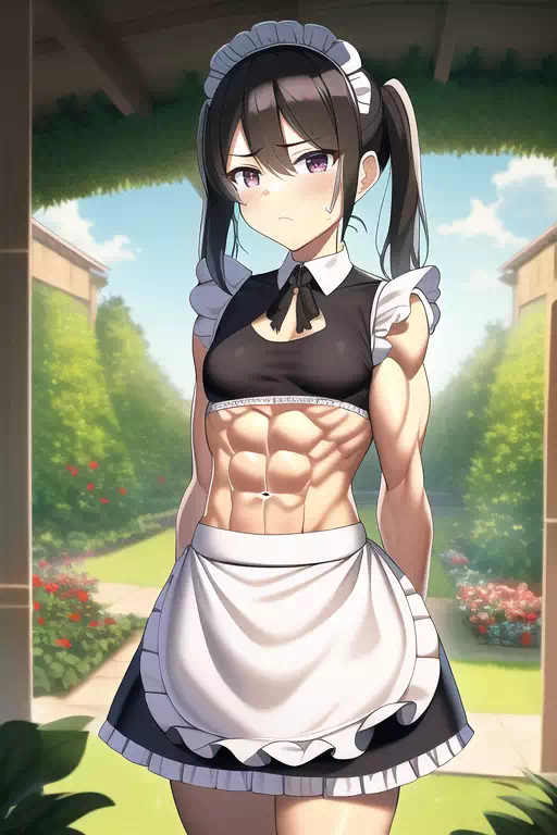 【AI】肉体派メイドさん