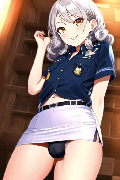 男の娘婦警