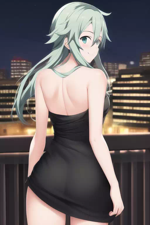 シノン(SAO) ドレス 夜