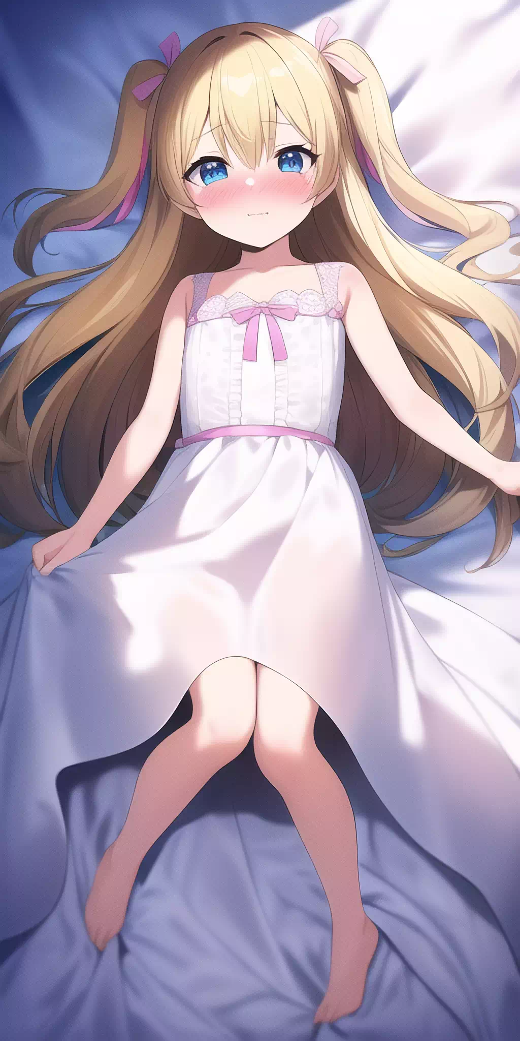 抱き枕カバーな金髪少女