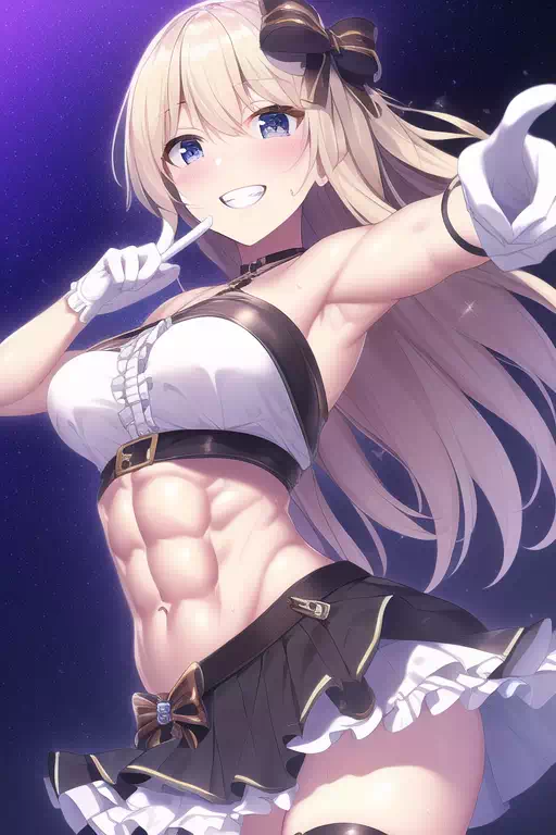 腹筋が良い感じのアイドル