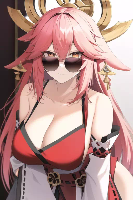 現代風衣装の八重神子