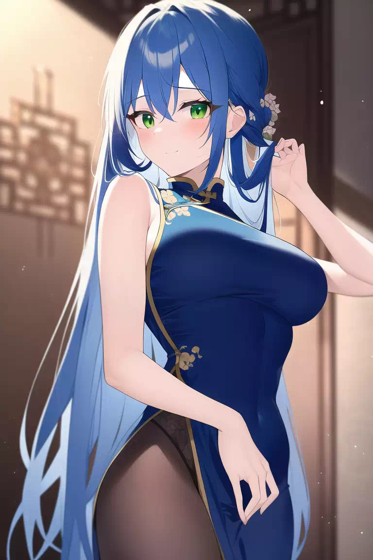 青髪の女の子16