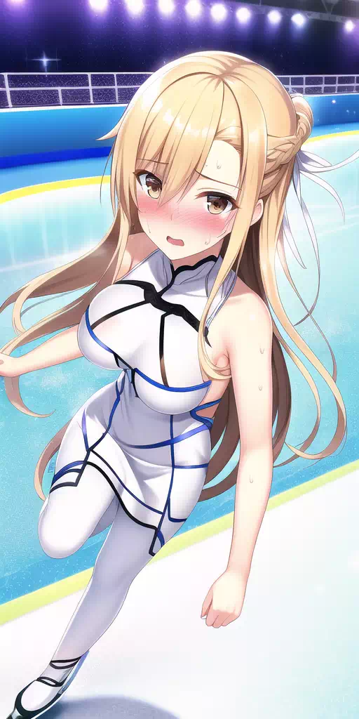 Asuna skating