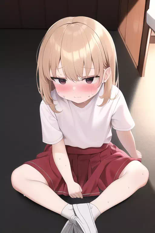 へたり込む少女ちゃん
