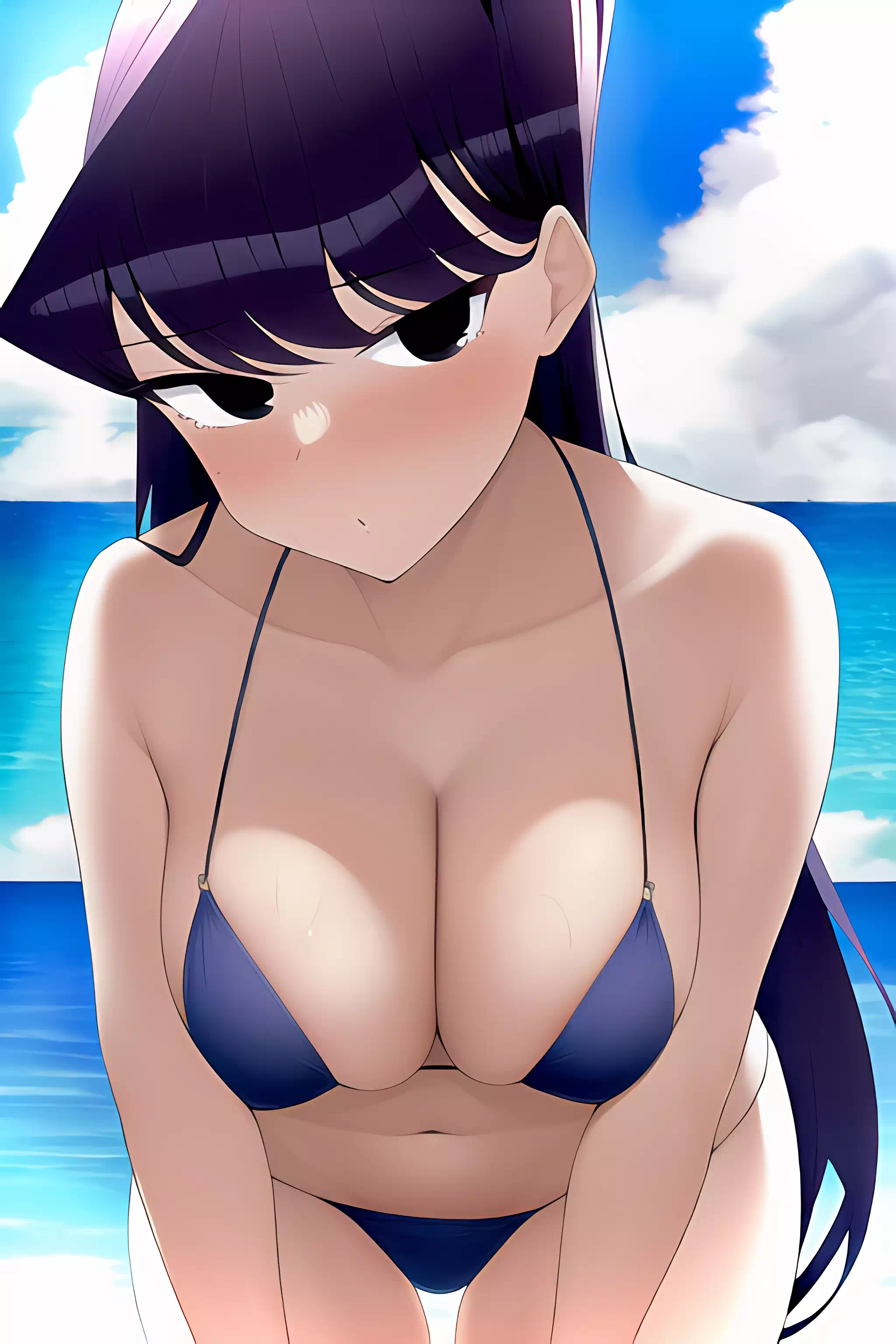 古見さんは水着です。