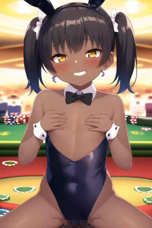 NovelAI生成の褐色メスガキ