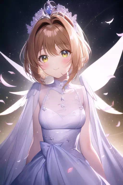 天国みたいな場所でキラキラしてるカードキャプターさくらちゃん