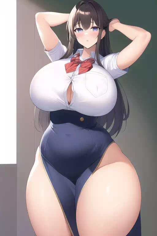 全てがでかいお姉さん