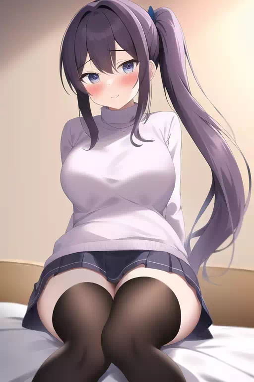 個室のタイツガール1